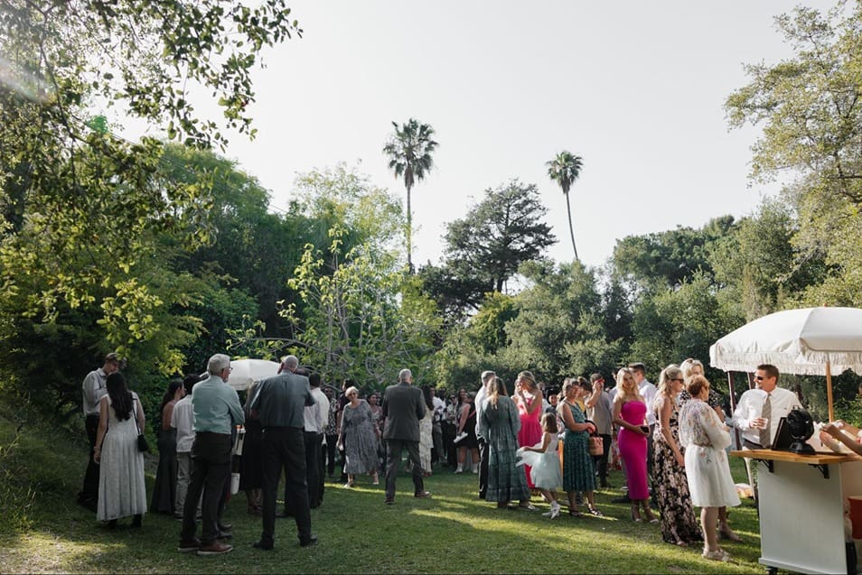 the outdoor reception at a san juan wedding venue