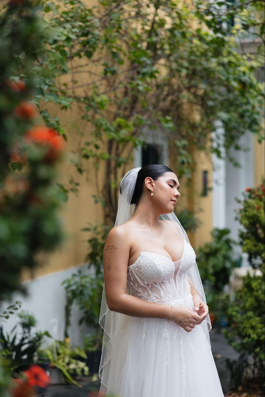 A bride at her san juan islands wedding venues