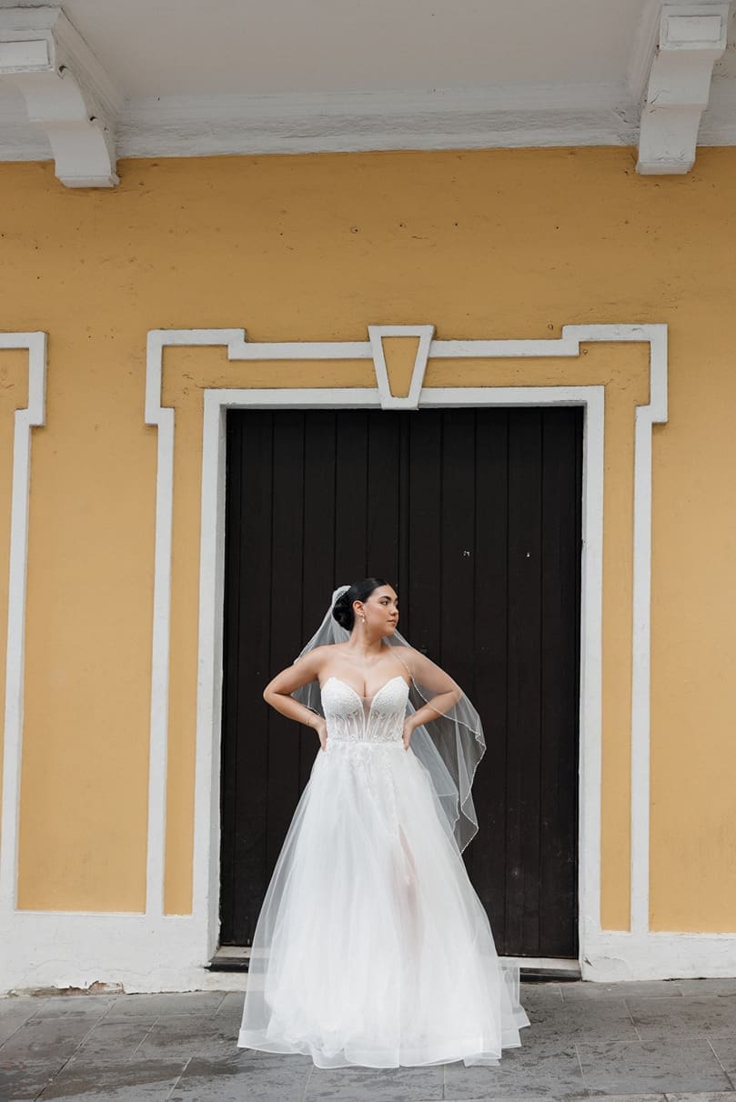 a bride who found bilingual wedding invitations