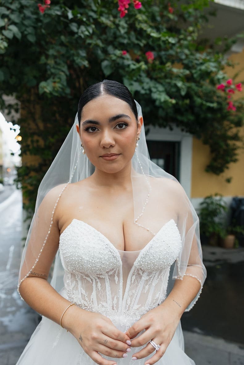 a bride who used a bilingual wedding ceremony script