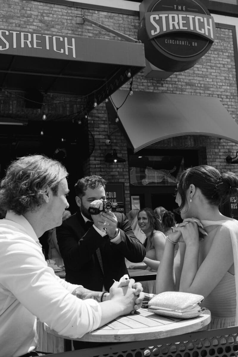 a shot of the wedding photography second shooter