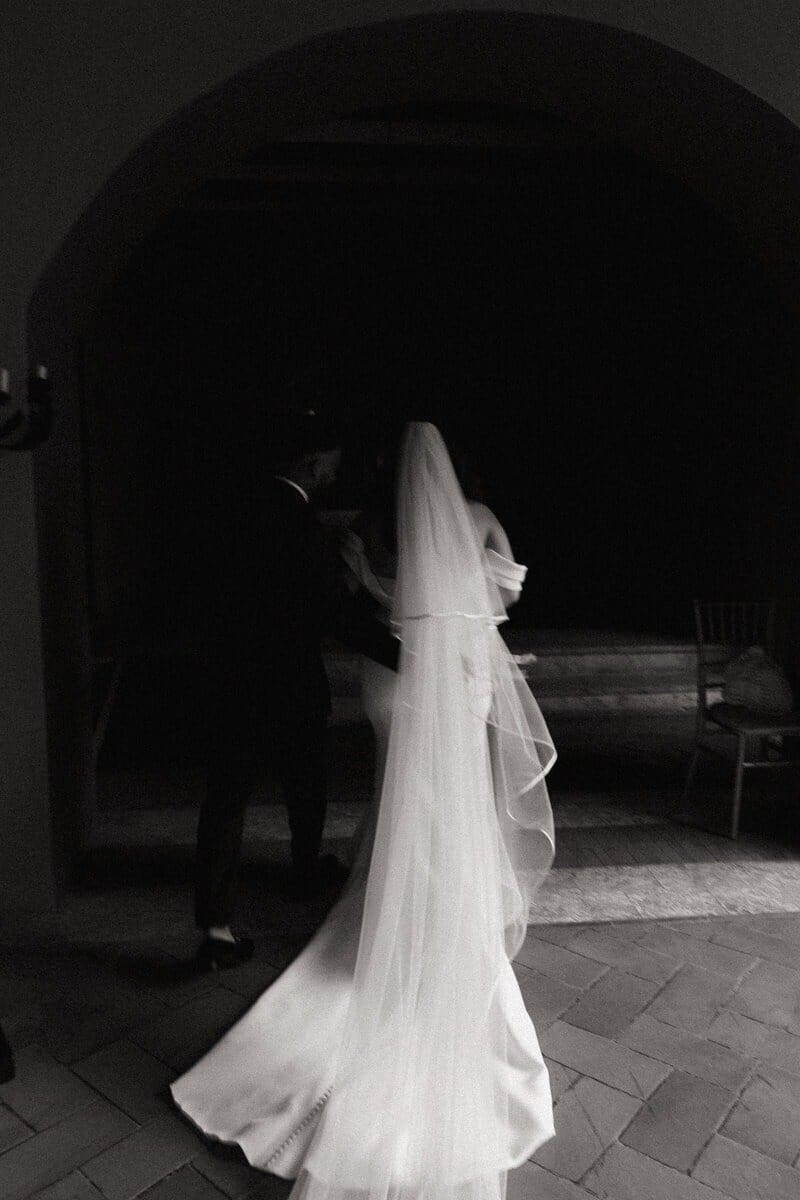 a shot of the bride captured by a wedding photography second shooter