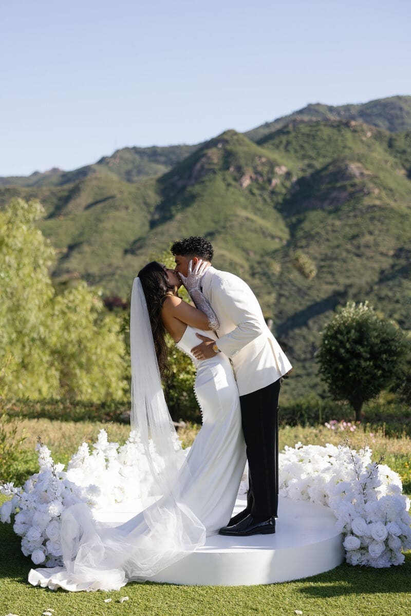 a photo of the bride ad groom captured by the ​second wedding photographer