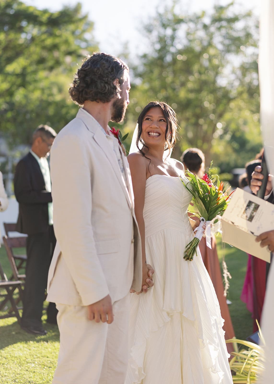 portrait of a bride and groom at the best rincon wedding venue