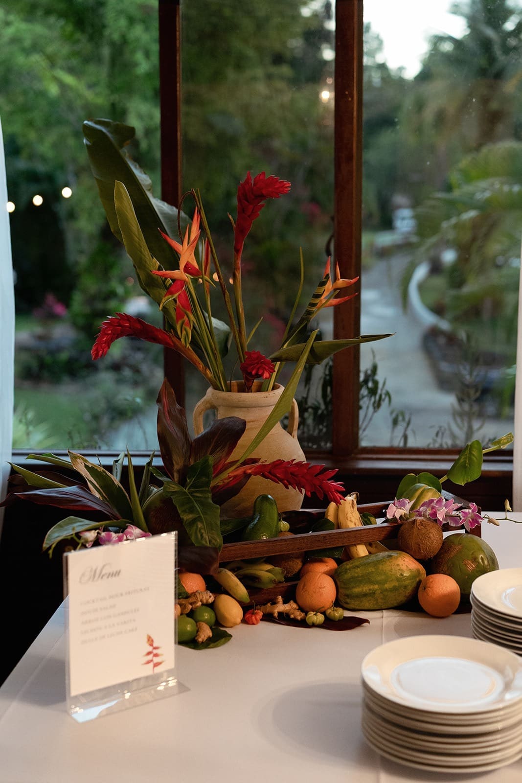 photograph of a decorative food setup at a wedding reception held at one of the best rincon wedding venues